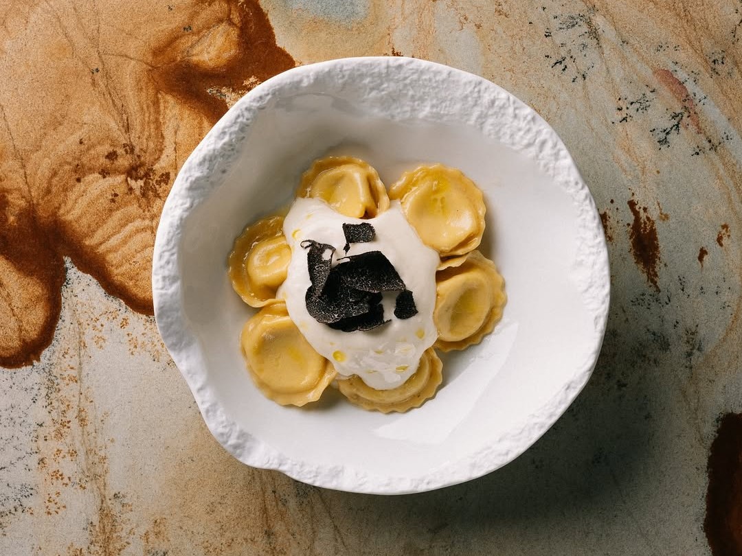 Равіолі з чорним трюфелем